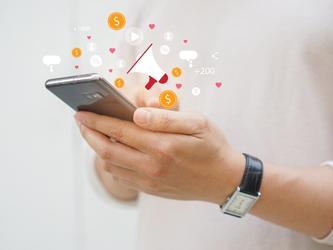 Online advertising on smartphone